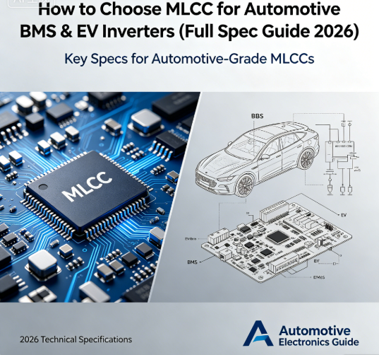 In 2026, electric vehicle demand continues to boom, and MLCCs have become one of the most critical components in BMS (Battery Management Systems), OBC, and motor inverters. Choosing the wrong MLCC can lead to overheating, vibration failure, or even safety